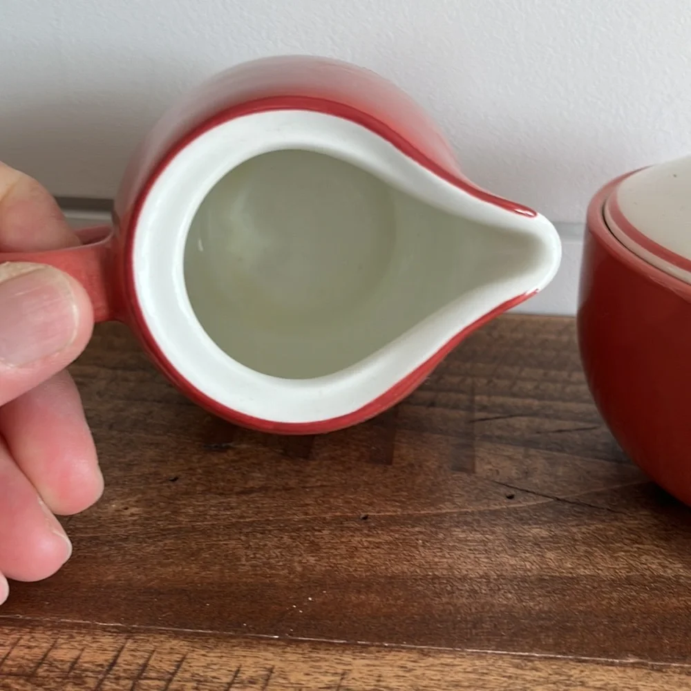 Italian Creamer and Sugar Bowl